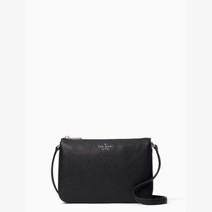 Kate Spade Leila Triple Gusset Crossbody black